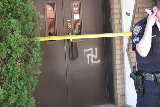 One of the swastikas found last week